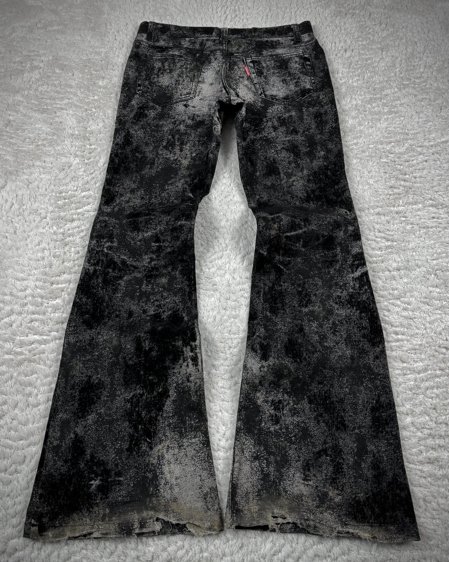 Tornado Mart Smoked Ash Washed Flared Jeans