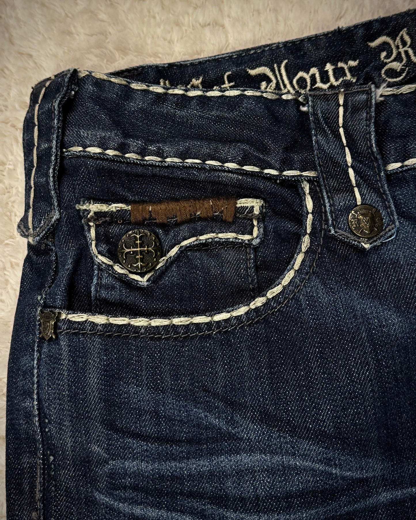 Rebel Spirit Studded Western Detailed Denim