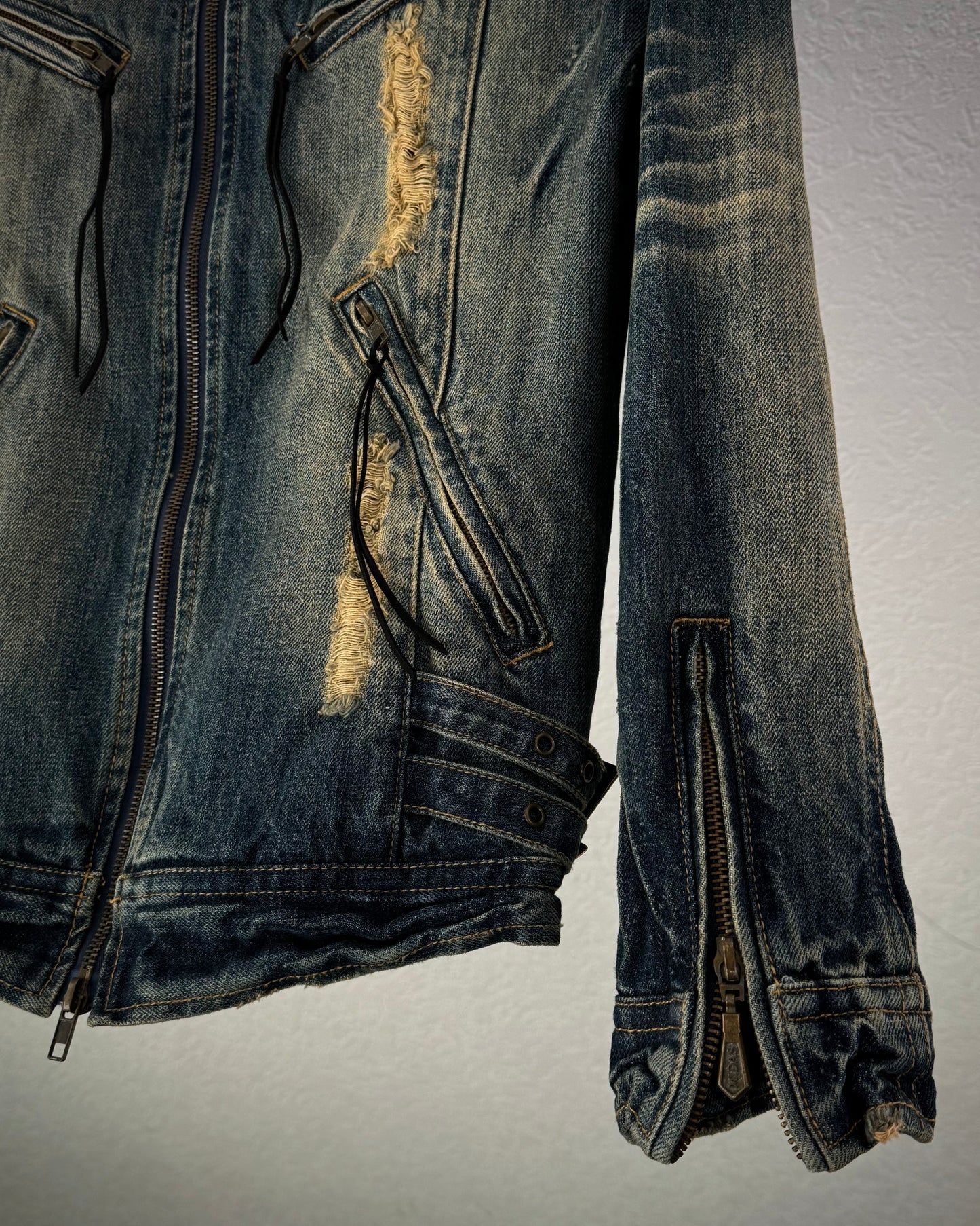 Midas Mud Wash Distressed Denim Jacket