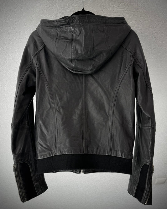 Ungrid Ninja Hooded Leather Jacket