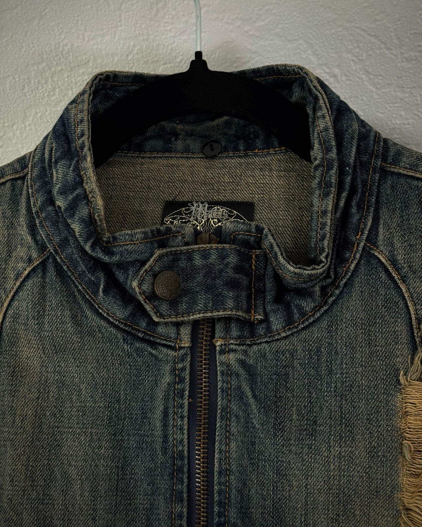 Midas Mud Wash Distressed Denim Jacket