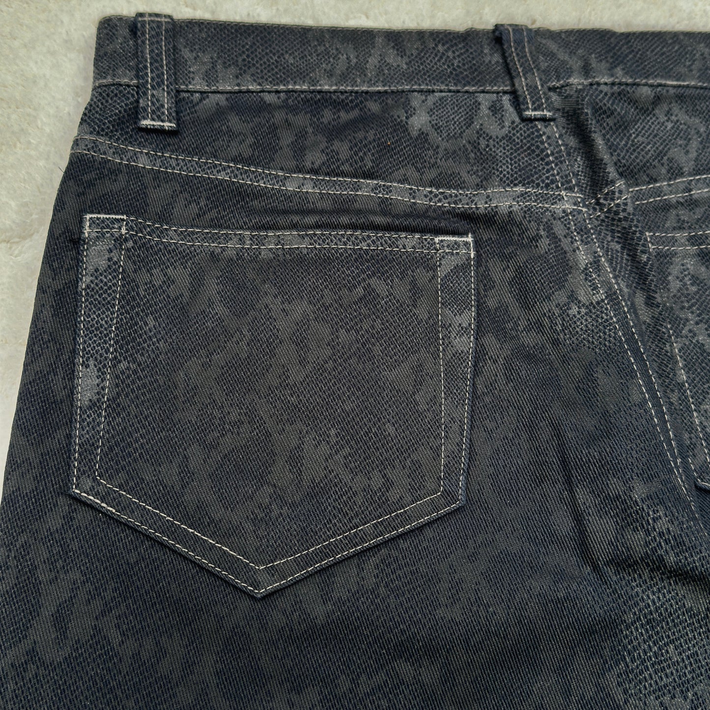 Tornado Mart Flared Snakeskin Pants