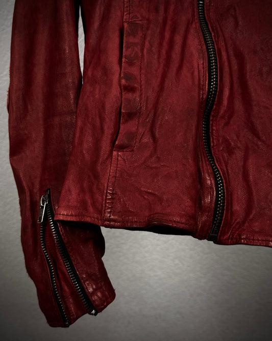 Tigha Bloody Leather Biker Jacket