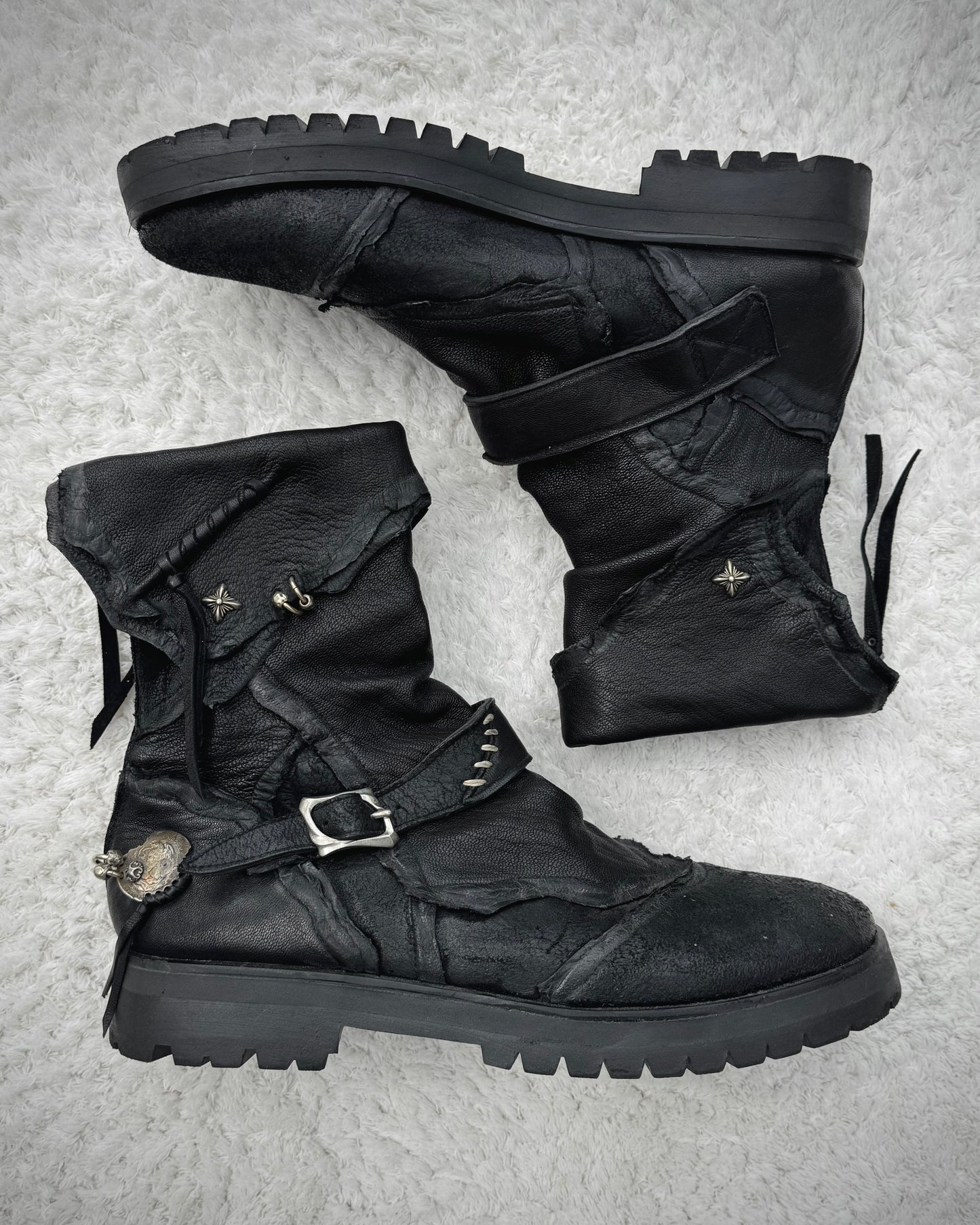 14th Addiction „Elvis Punk“ Leather Boots