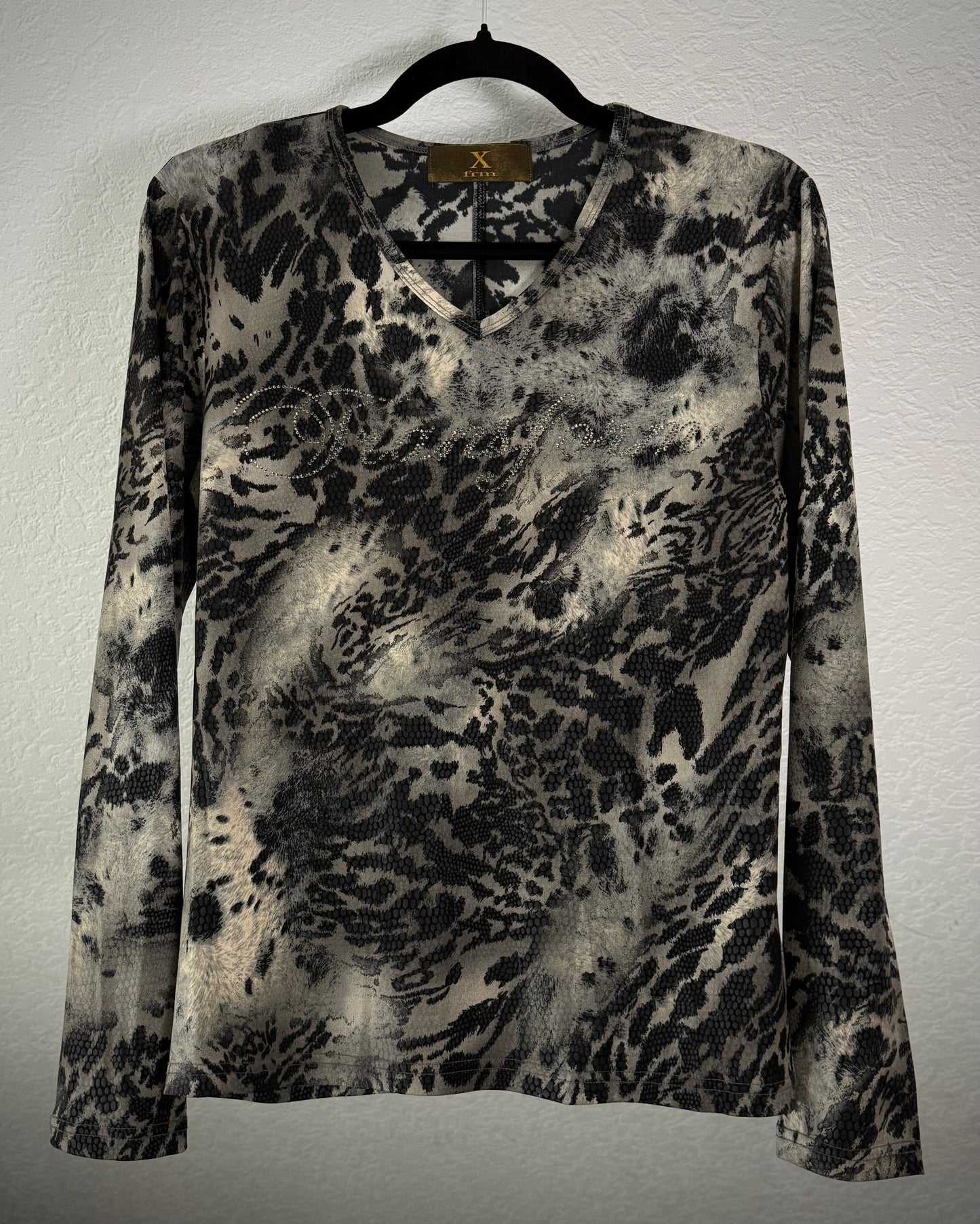 Xfrm Leopard Snakeskin Pattern Longsleeve