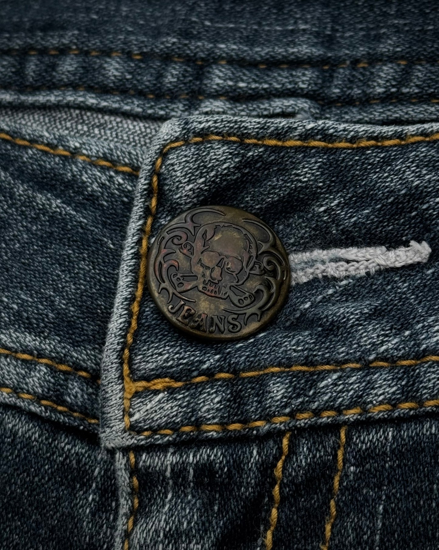Japanese Brand Skull Design Flared Jeans