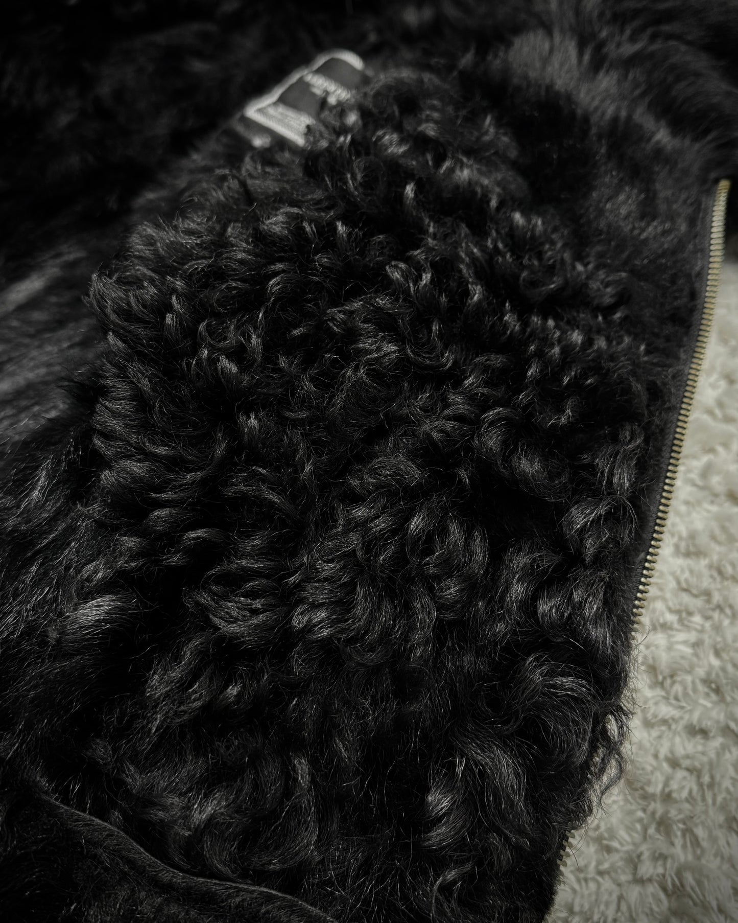 Varentine Fur Lined Leather Patchwork Jacket