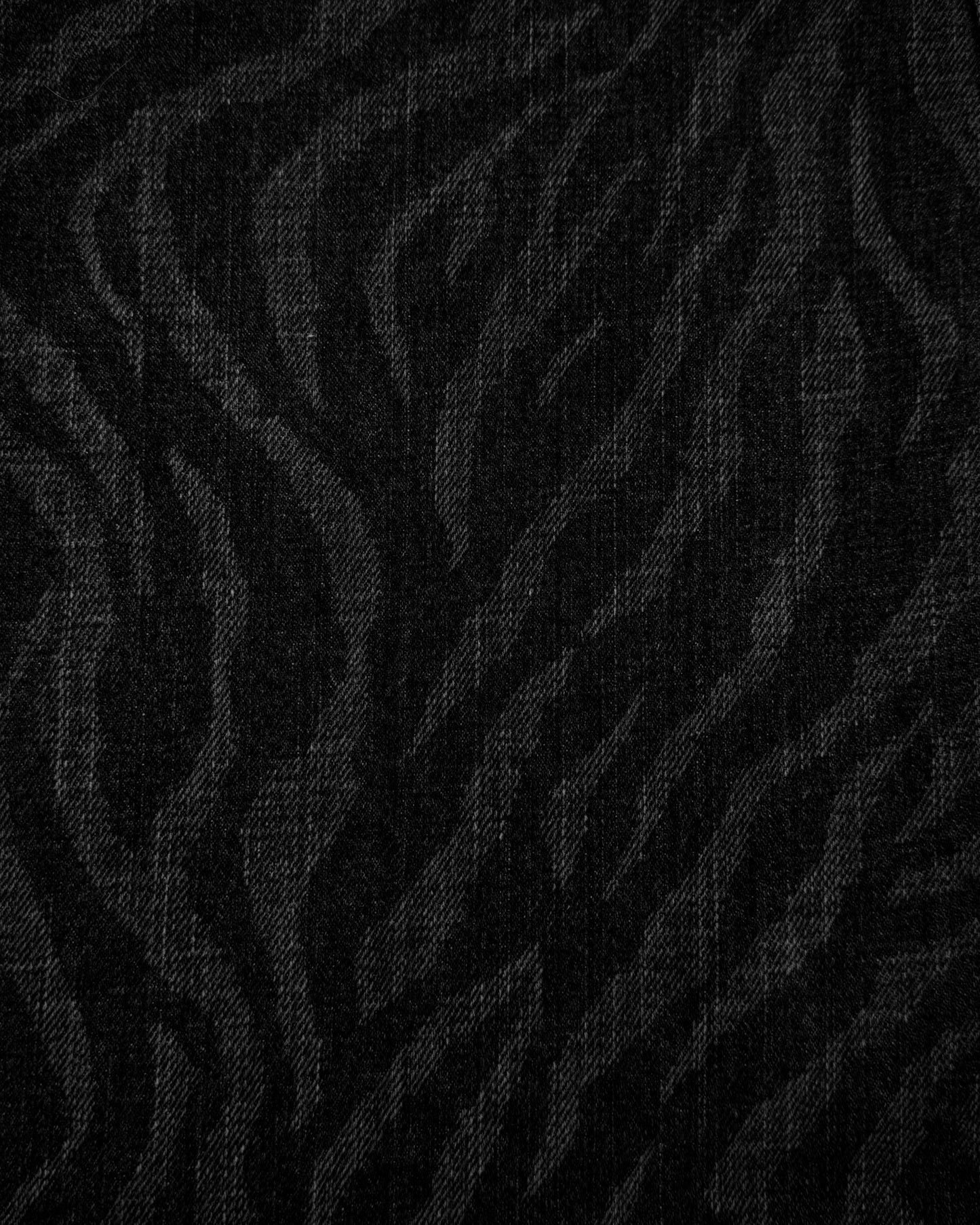 Tornado Mart Zebra Pattern Lace Up Flared Jeans