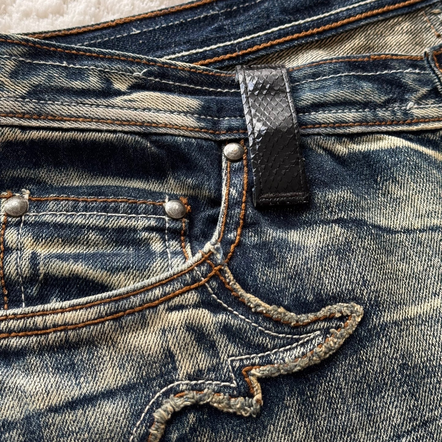 Tornado Mart Python Arc Flared Jeans