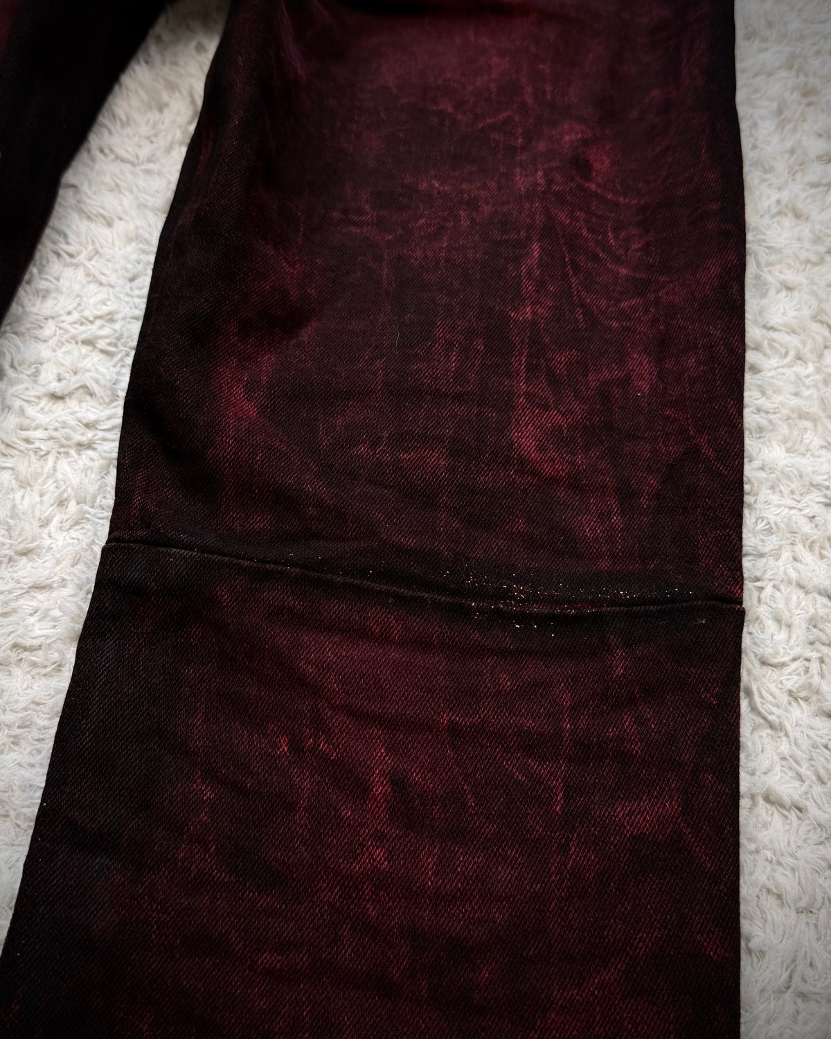 Cipo & Baxx Bordeaux Studded Luster Skinny Jeans