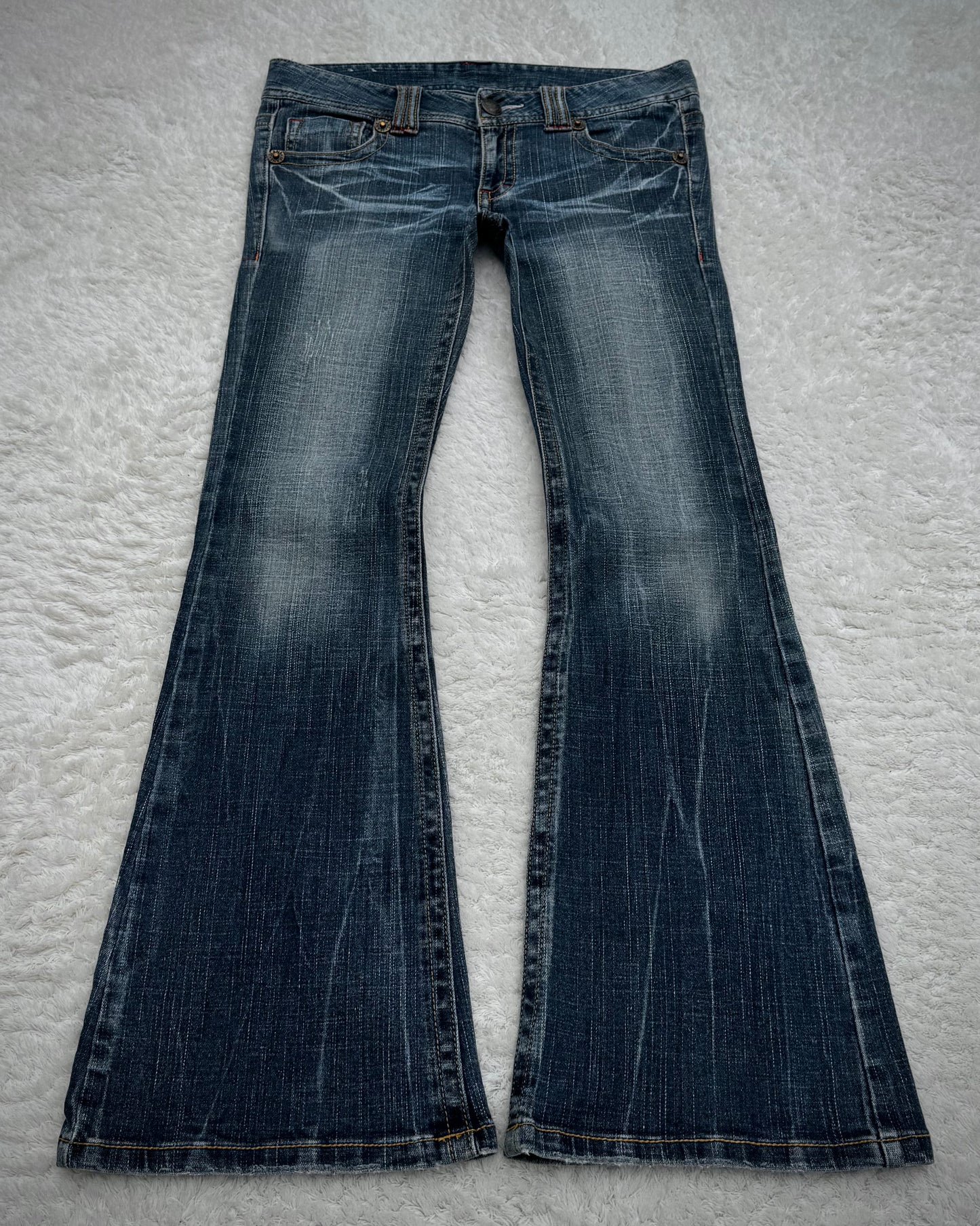 Japanese Brand Skull Design Flared Jeans