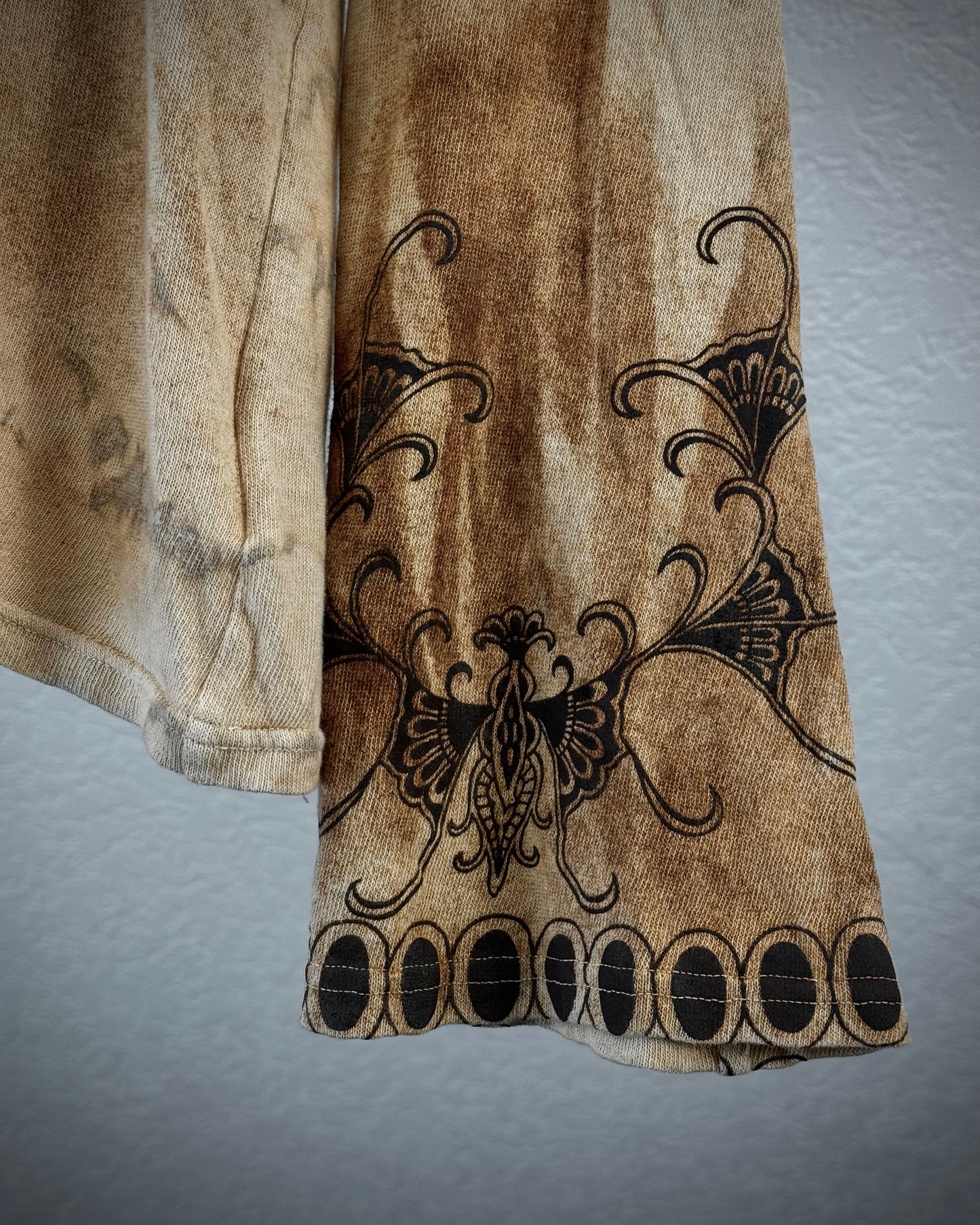 Share Spirit Tribal Sepia Washed Longsleeve Shirt