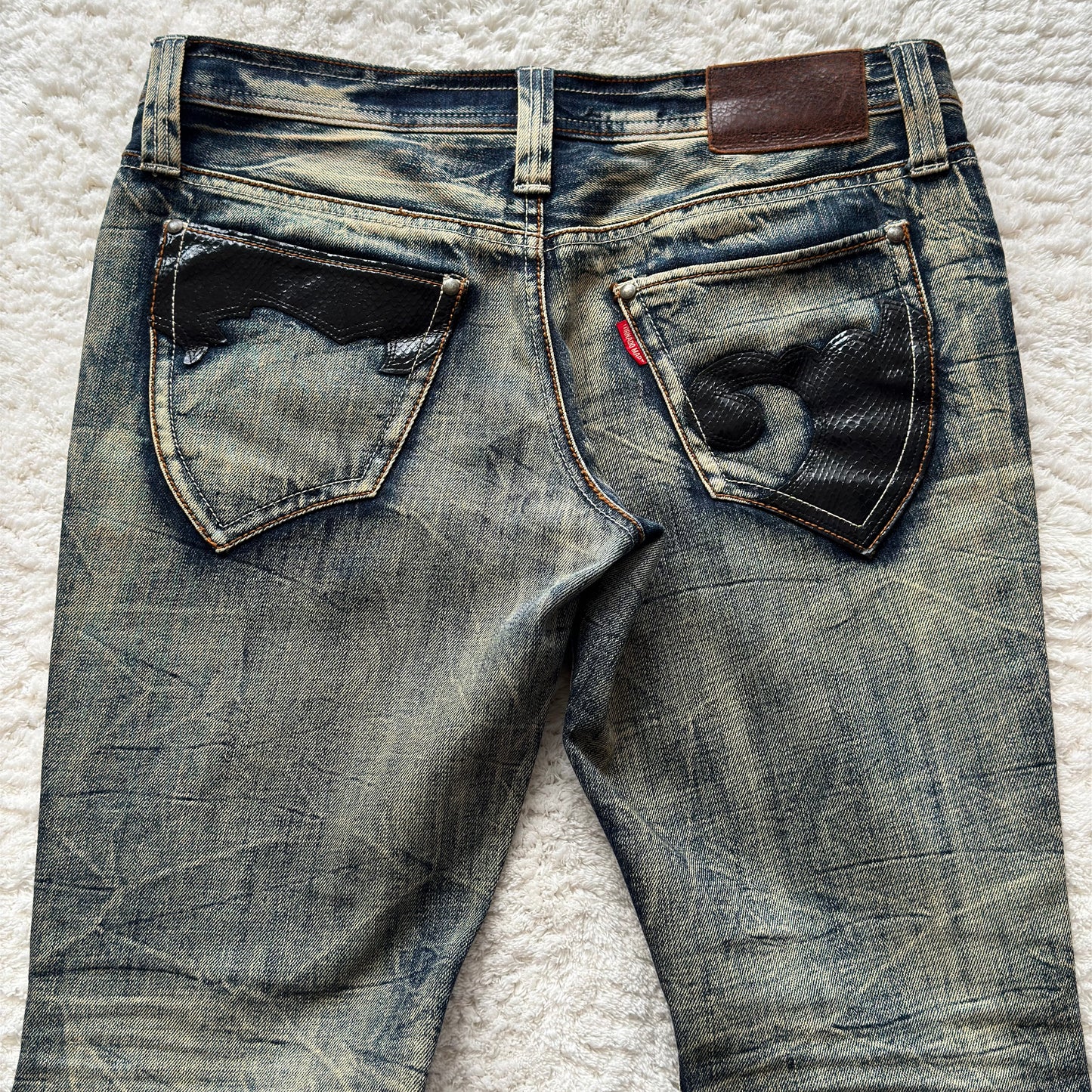 Tornado Mart Python Arc Flared Jeans