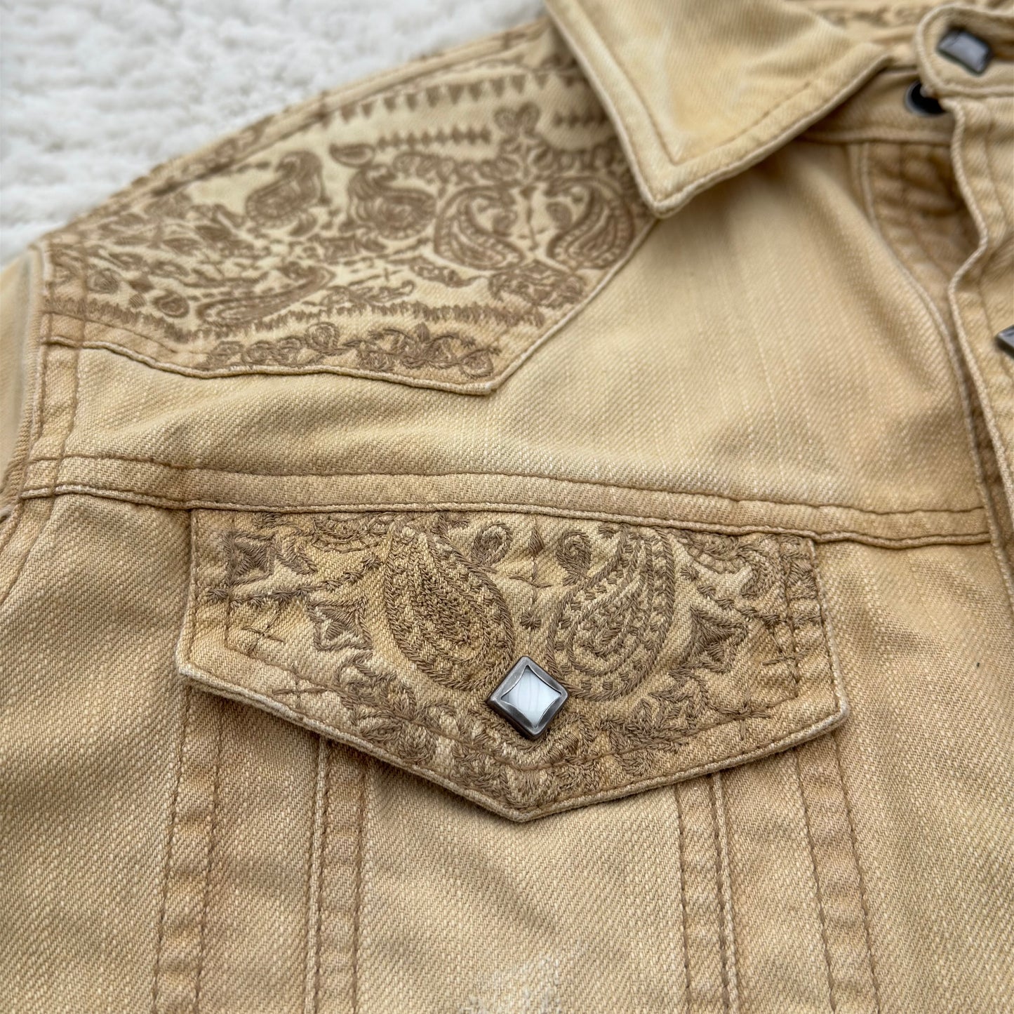 In The Attic Sandy Paisley Button Up Shirt