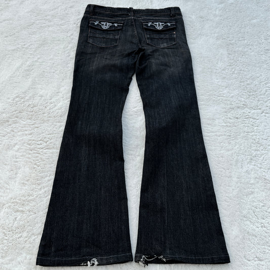 Eclix Flared Jeans with Flap Pockets