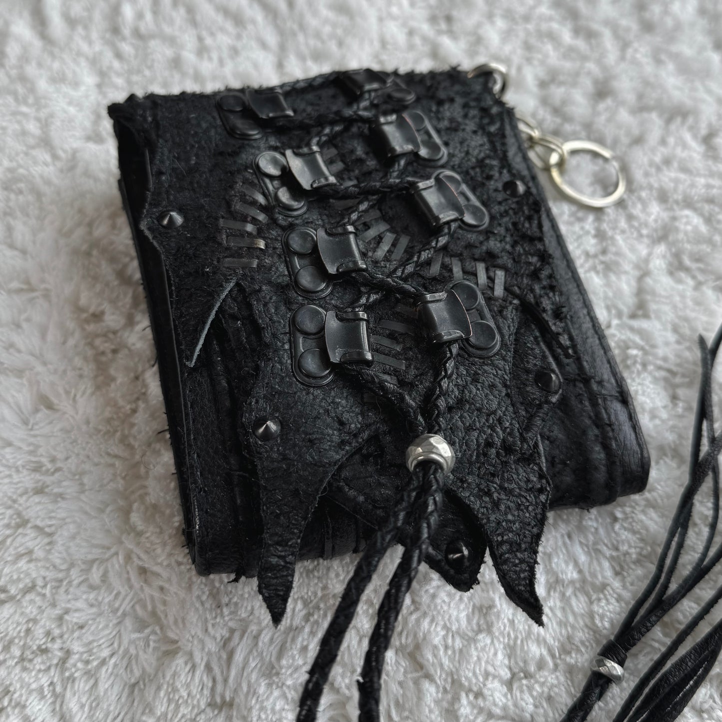 KMRii Chrome Leather Tassel Wallet