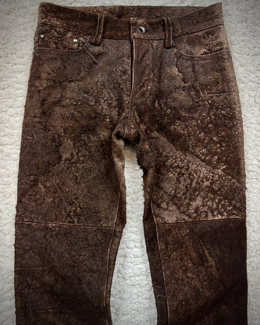 5351 Pour Les Hommes Post Apocalyptic Blistered Leather Pants