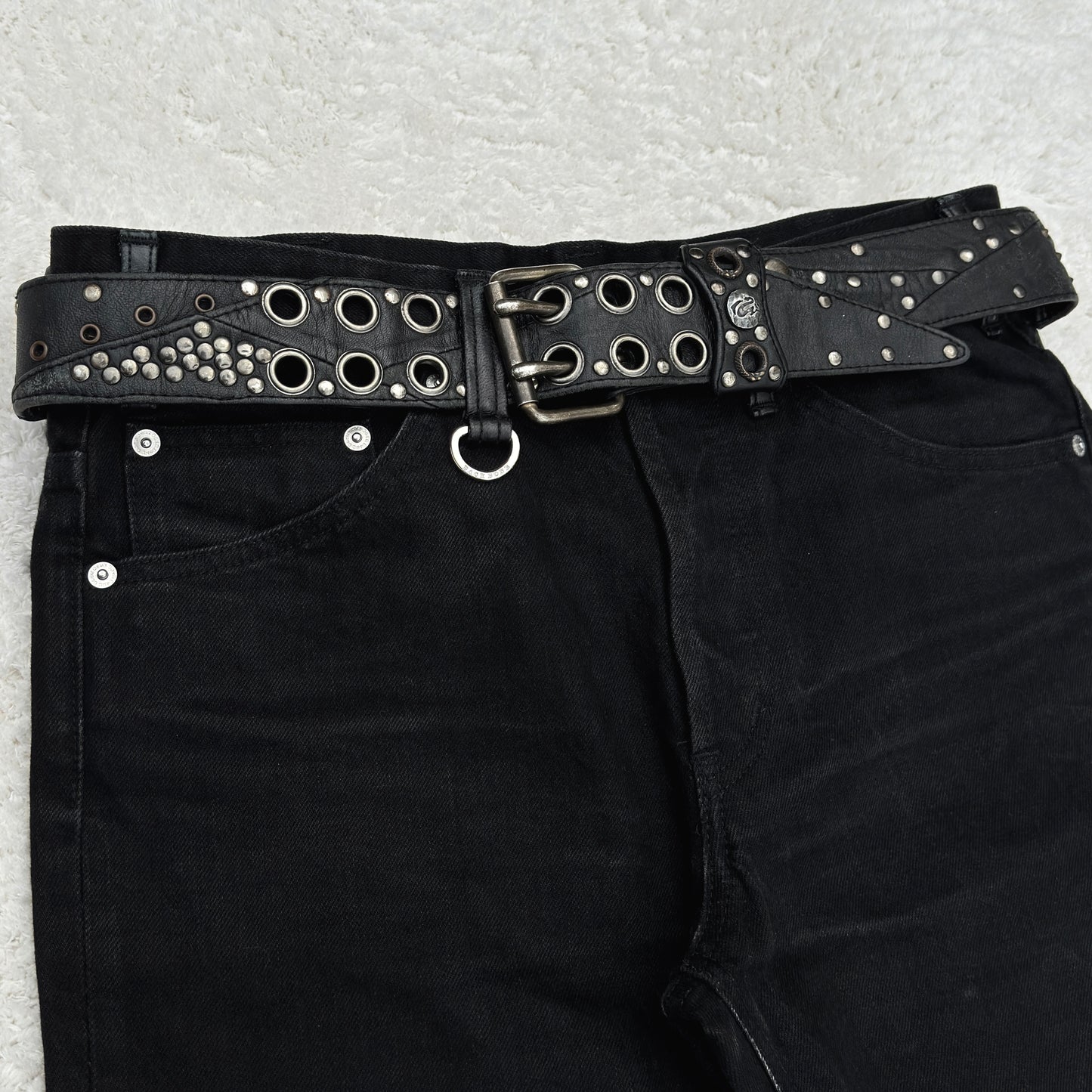 KMRii 2004 Studded Tassel Pouch Belt