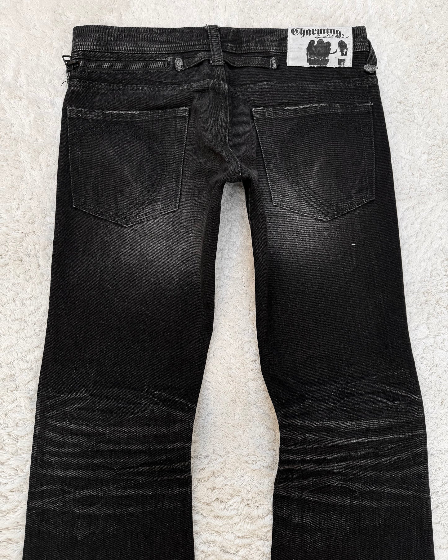Charmcult Whisker Washed Slim Bootcut Jeans