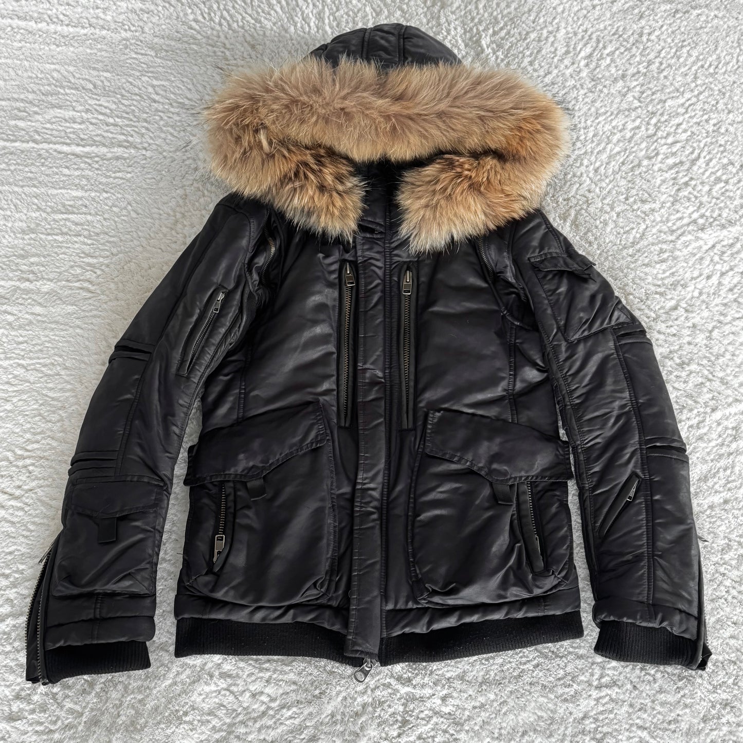 Bajra Raccoon Fur Puffer Jacket