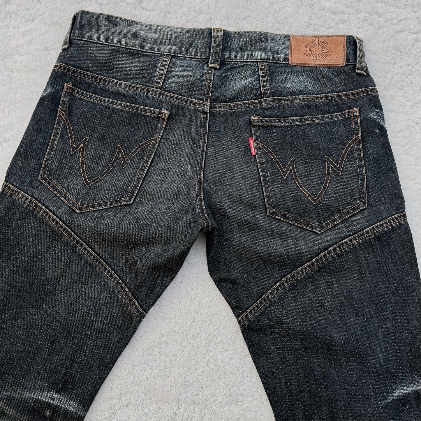Tornado Mart Flared Lace-Up Jeans
