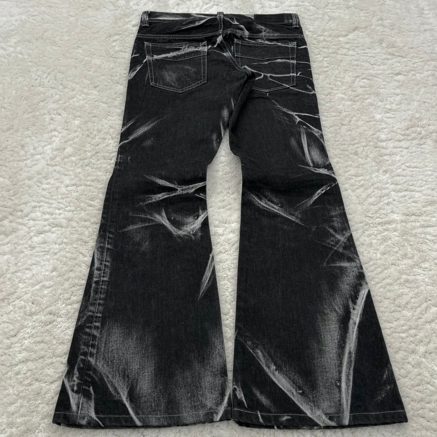 Tornado Mart „Shattered Glass“ Flared Jeans