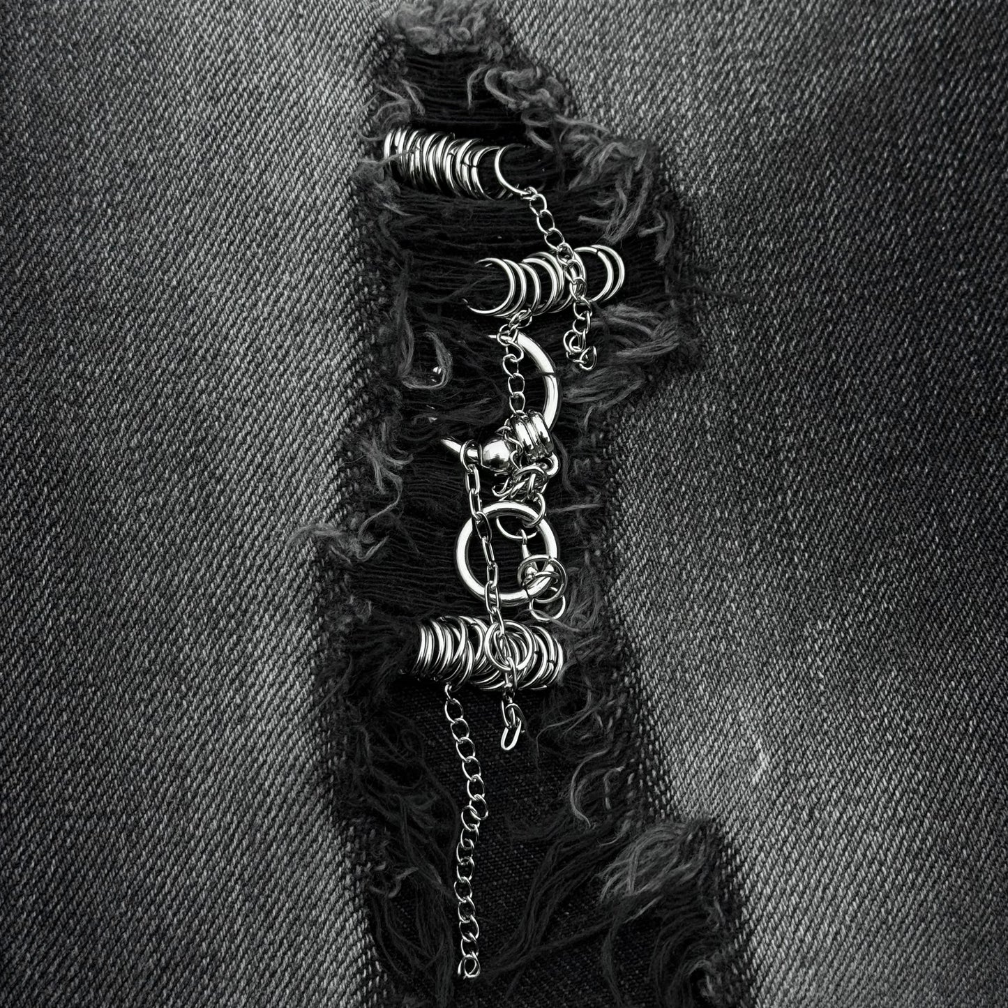 Fuga Pierced & Studded Bootcut Jeans