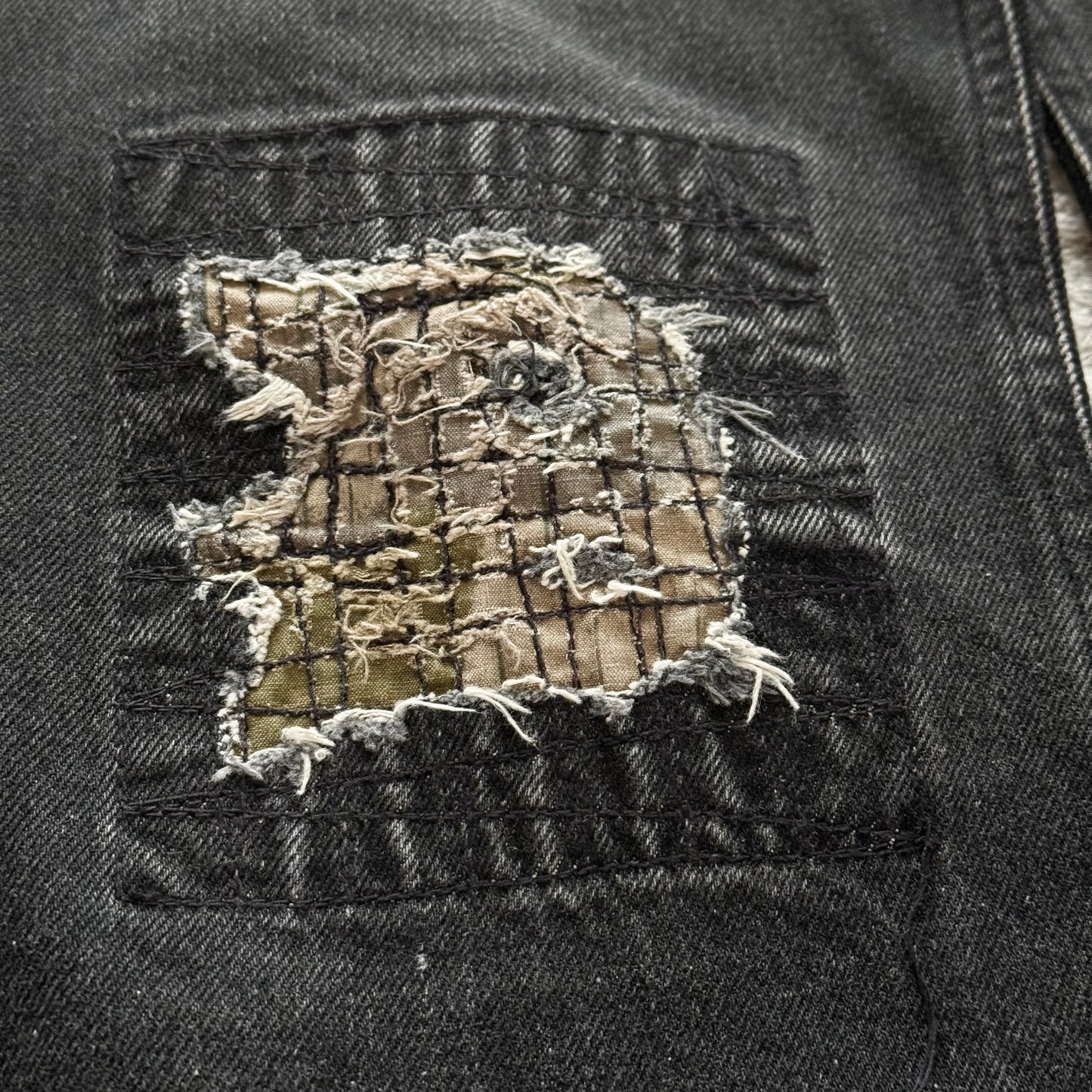Yasuyuki Ishii Knee Repaired Flared Jeans