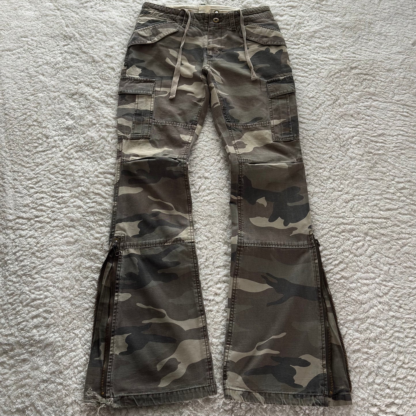 G.O.A Camo Flared Cargo Pants
