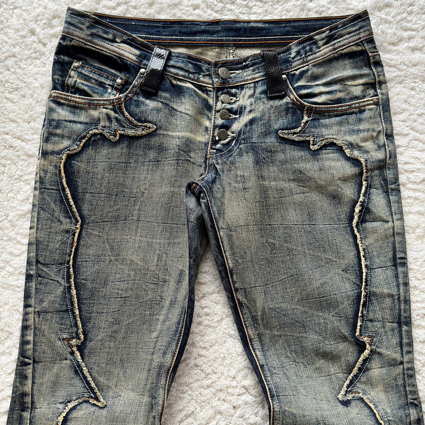 Tornado Mart Python Arc Flared Jeans