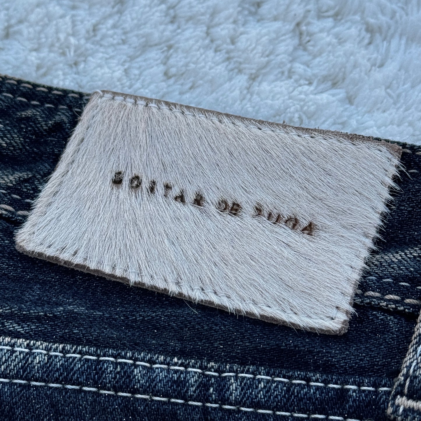 Fuga Lace-Up Mud Washed Bootcut Jeans