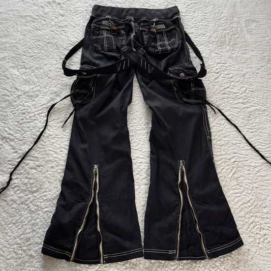 G.O.A Gas Mask Suspender Flared Suspender Cargo Pants