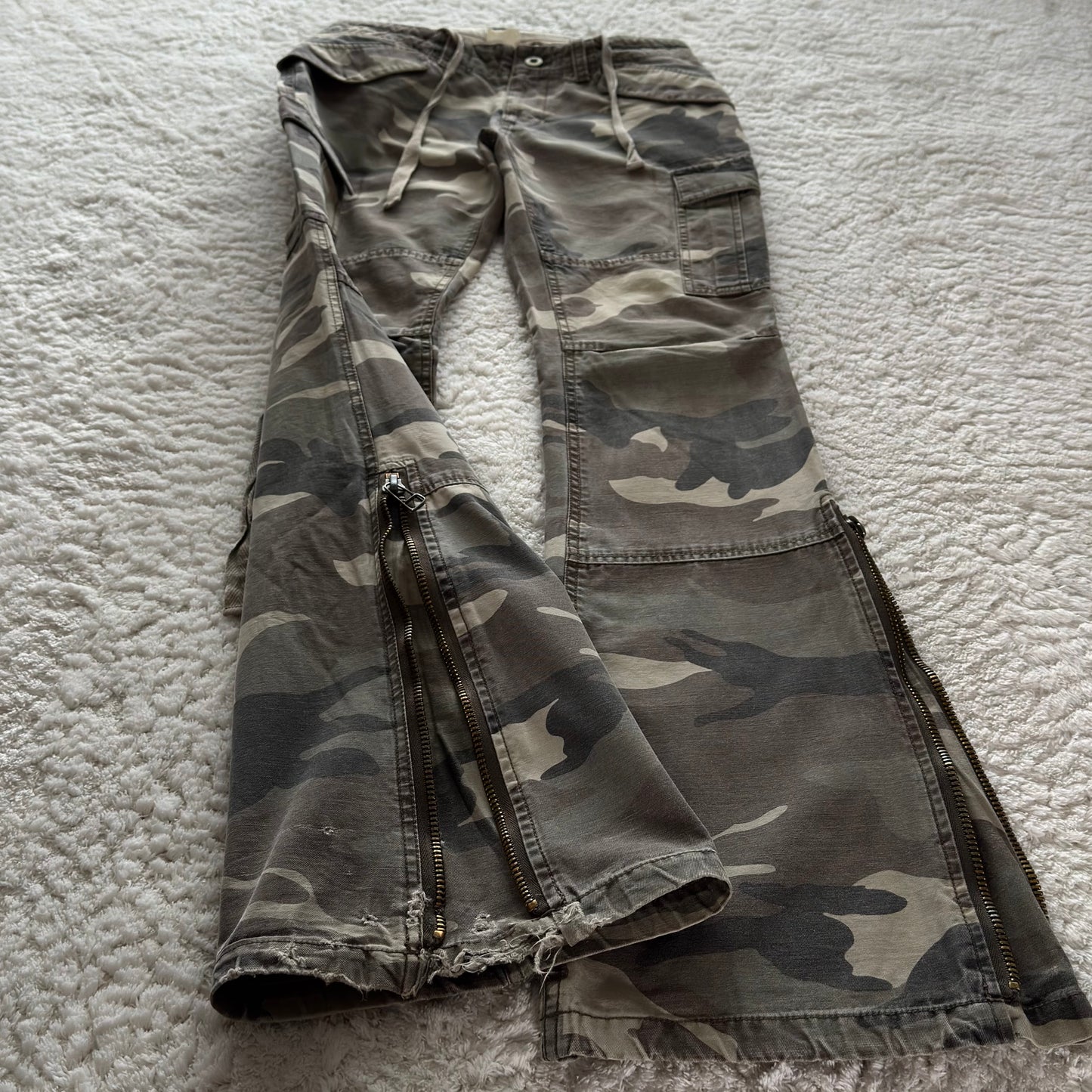 G.O.A Camo Flared Cargo Pants