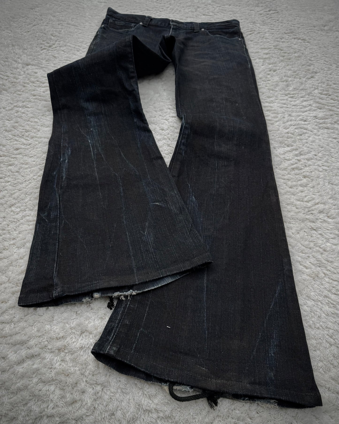 Tornado Mart Backlace Flared Denim