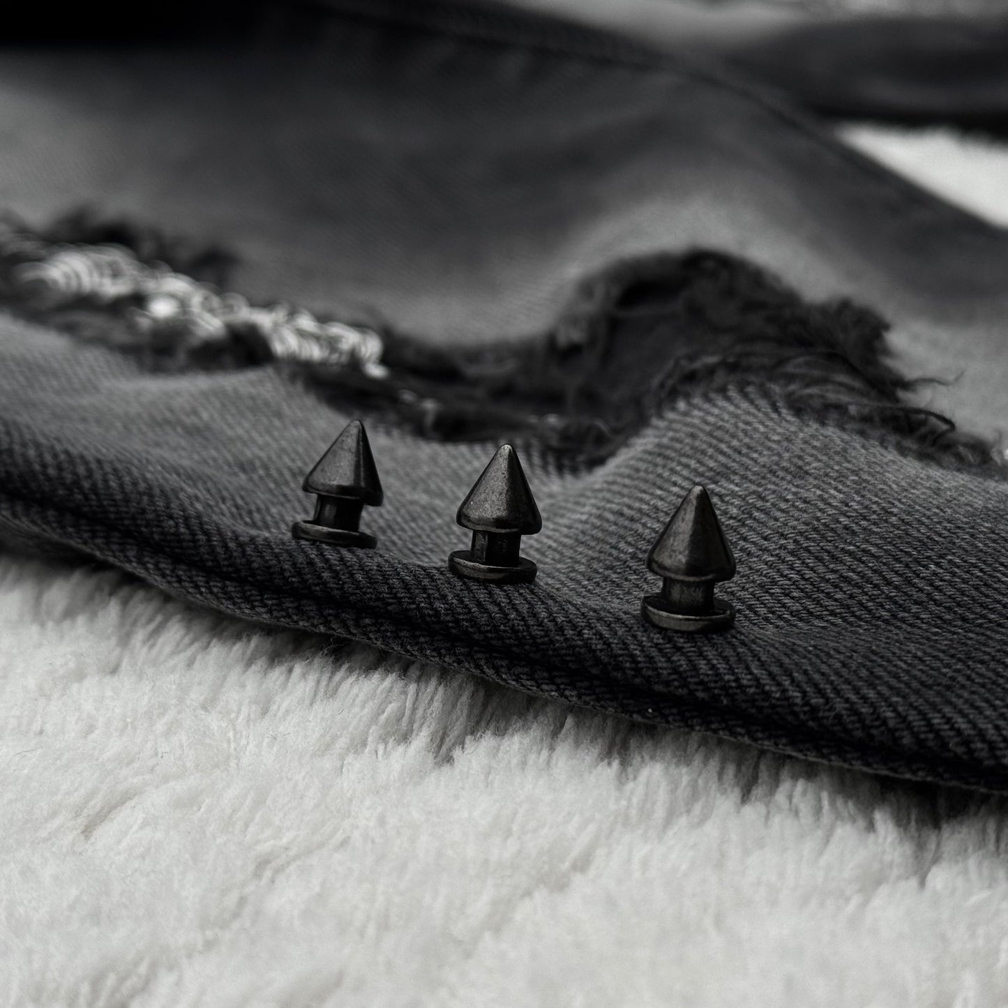 Fuga Pierced & Studded Bootcut Jeans