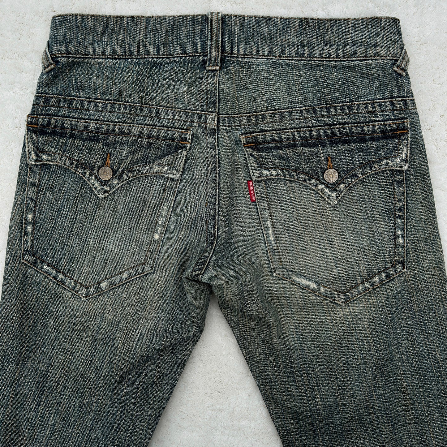 Tornado Mart Mud Washed Flared Jeans