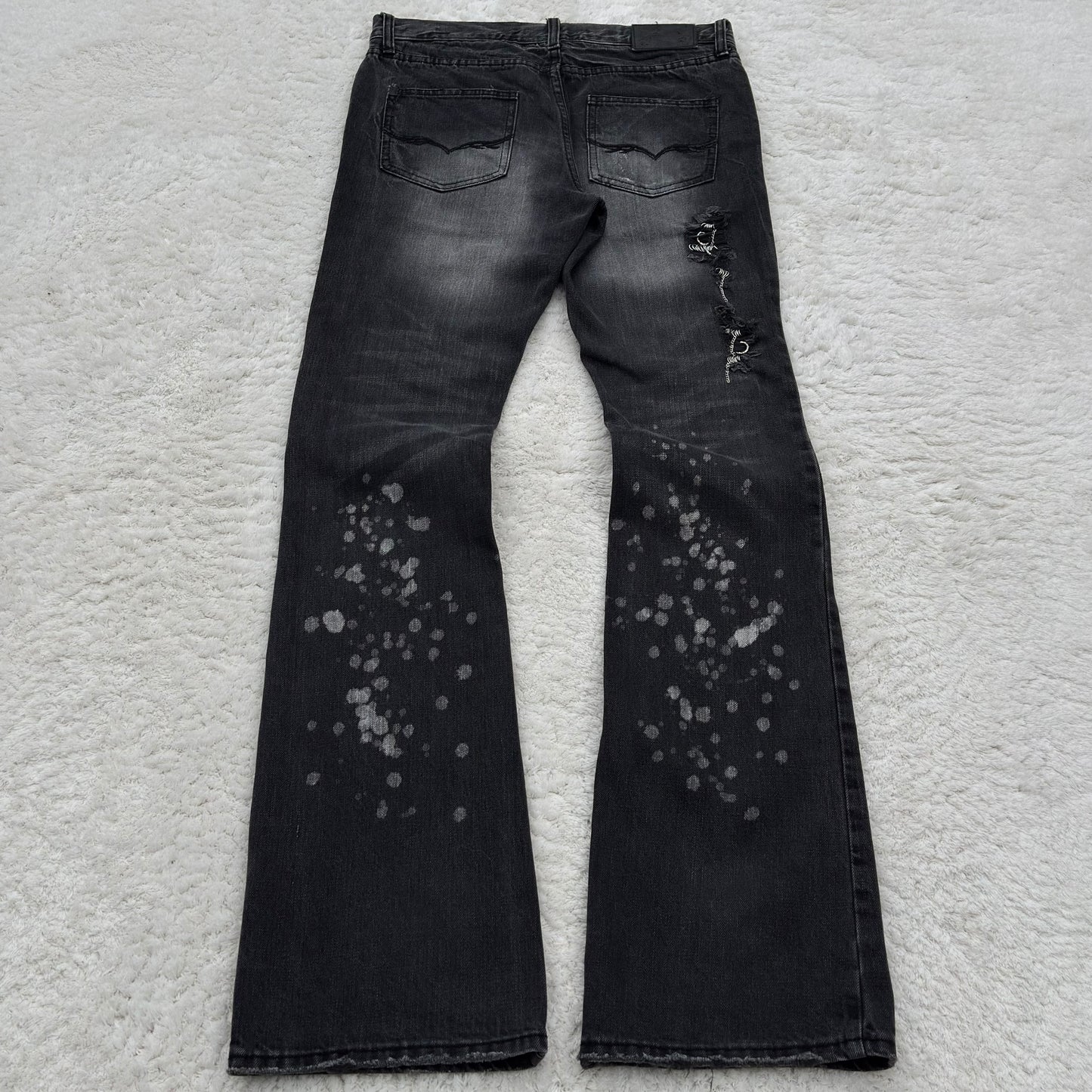 Fuga Pierced & Studded Bootcut Jeans