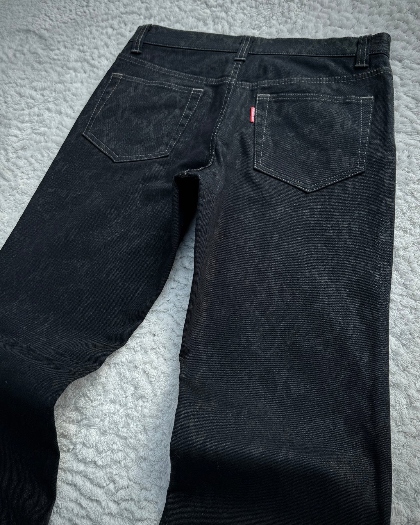 Tornado Mart Snakeskin Pattern Flared Pants