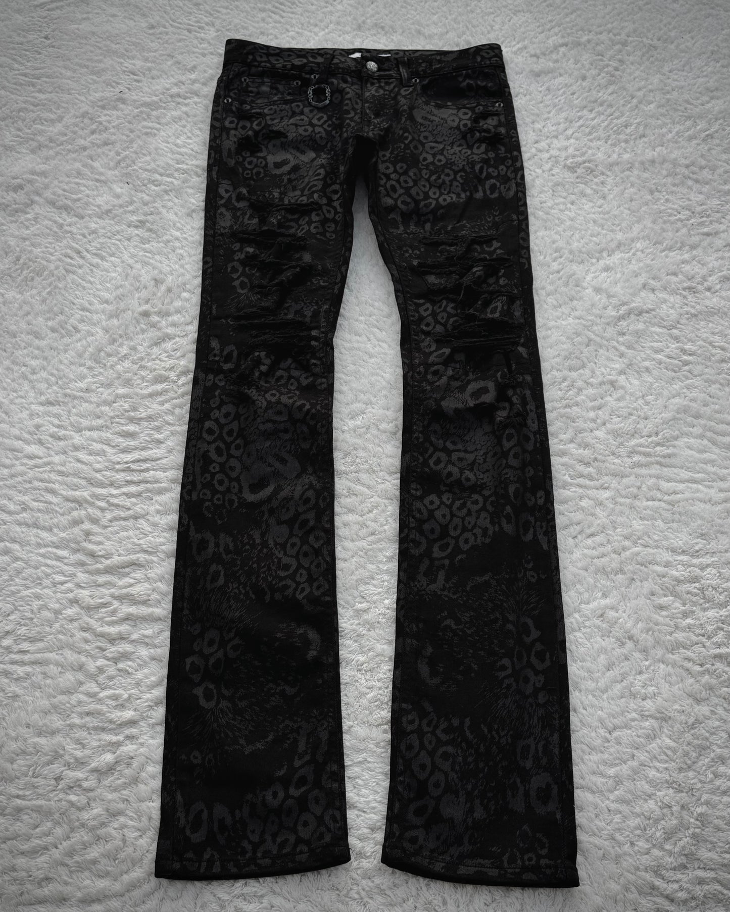 Midas Leopard Pattern Skinny Jeans