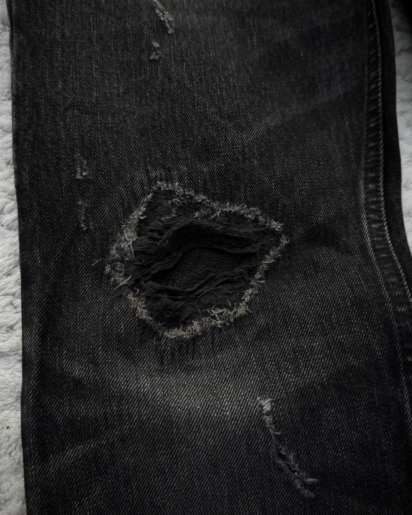 BackBone Leather Repaired Bootcut Denim