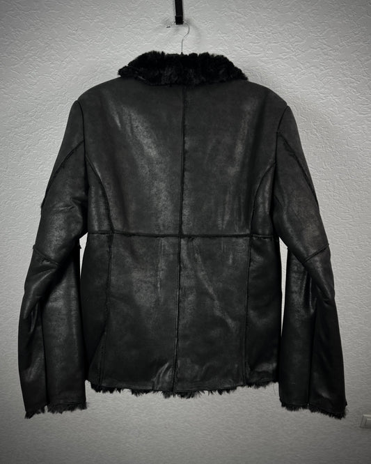 Shellac x Semantic Design Full Fur Interior Leather Jacket