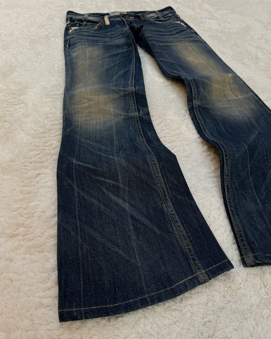 Lolita Mud Washed Vintage Flared Jeans