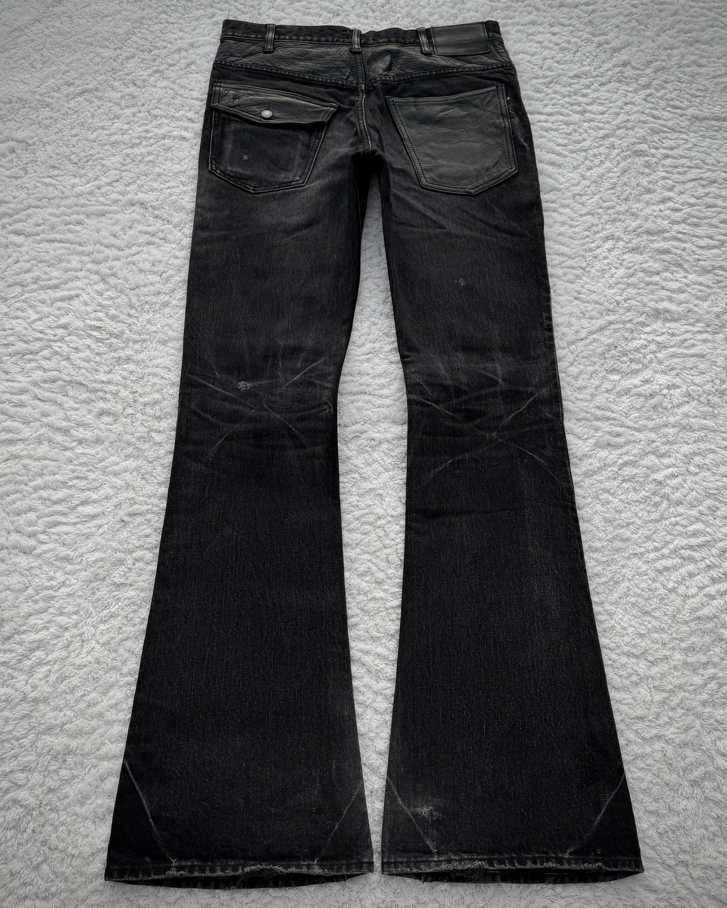 BackBone Leather Repaired Bootcut Denim