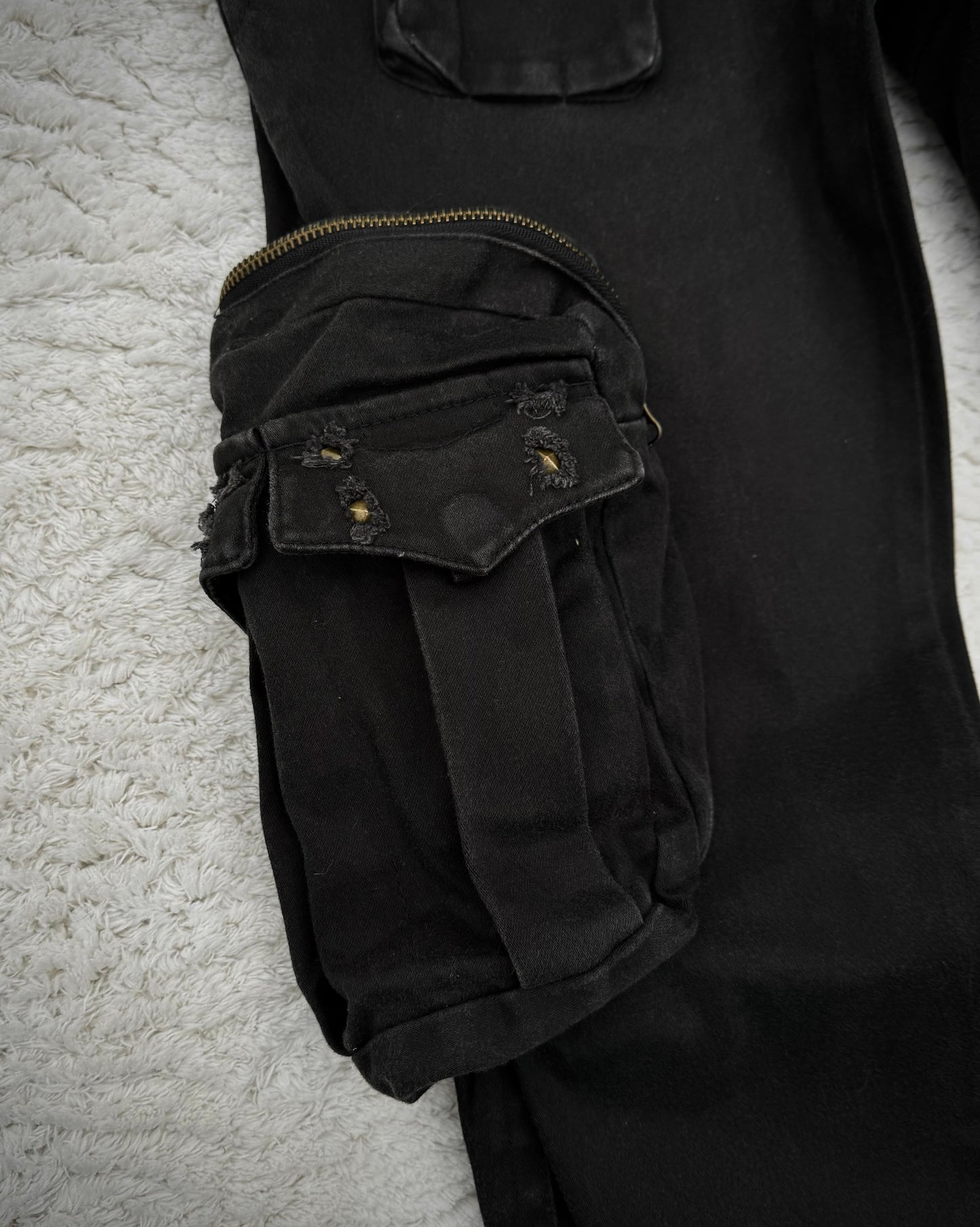 Semantic Design Studded Flared Cargo Pants