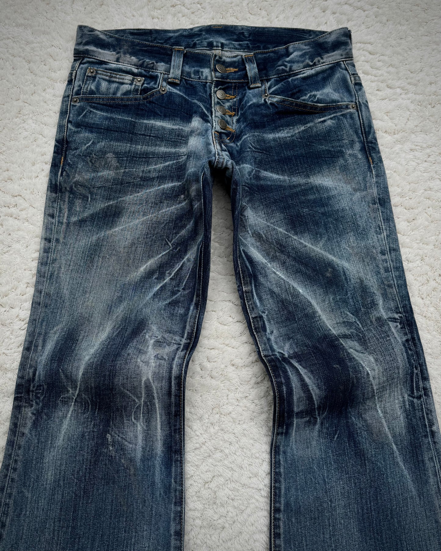 Tornado Mart Ocean Washed Flared Jeans