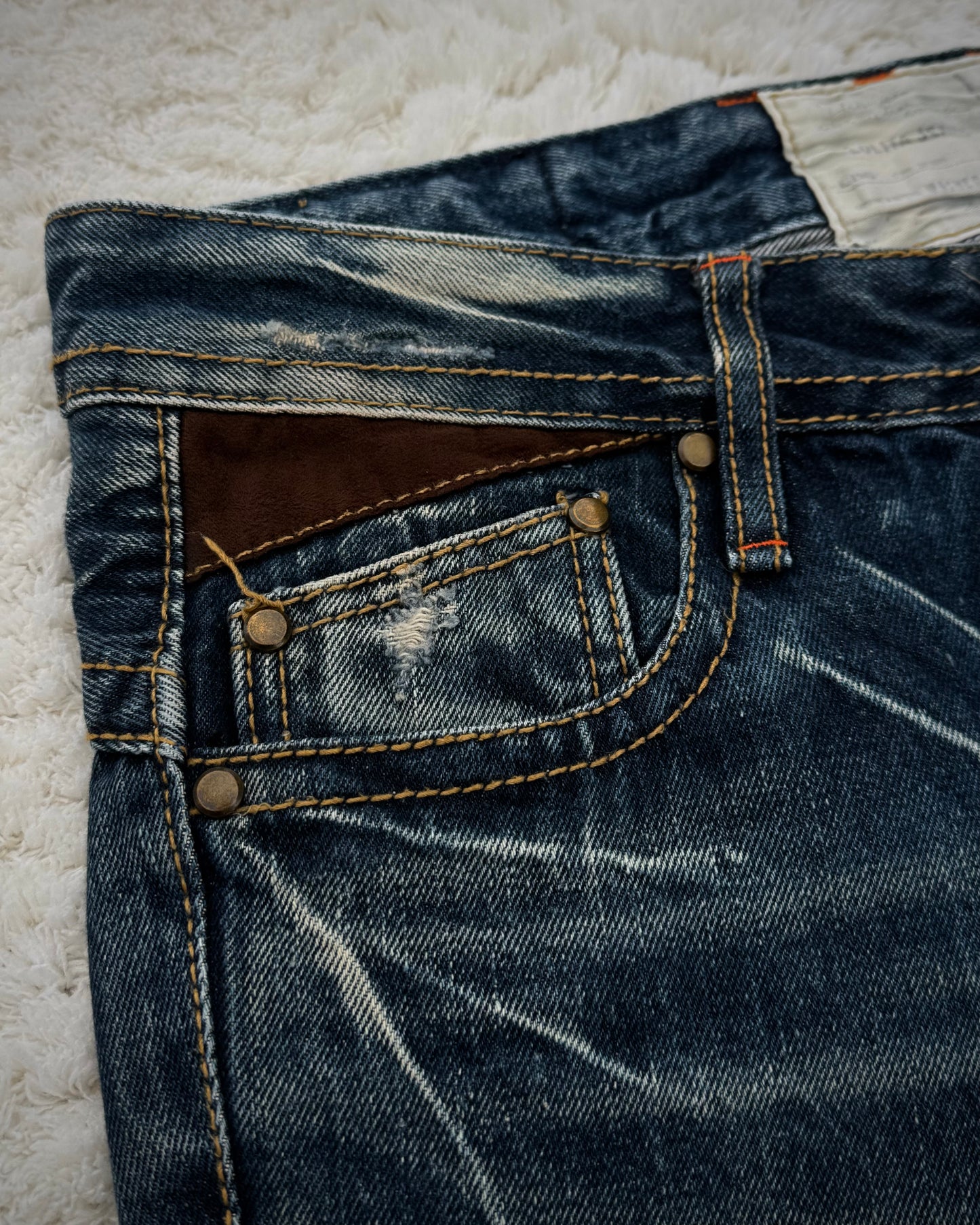 Lolita Vintage Mud Washed Flared Jeans