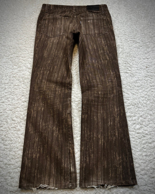 Tornado Mart Wood Textured Bootcut Jeans