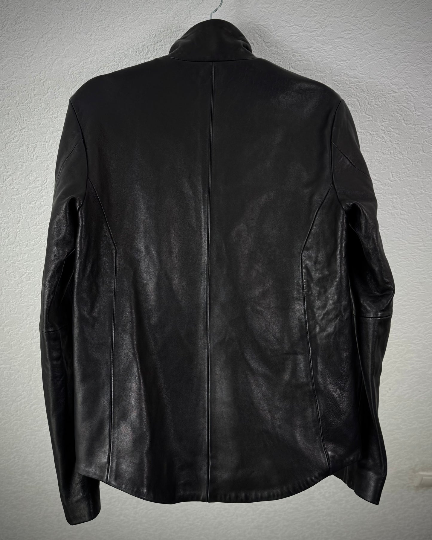 Fuga Spiral Tornado Zip Leather Jacket