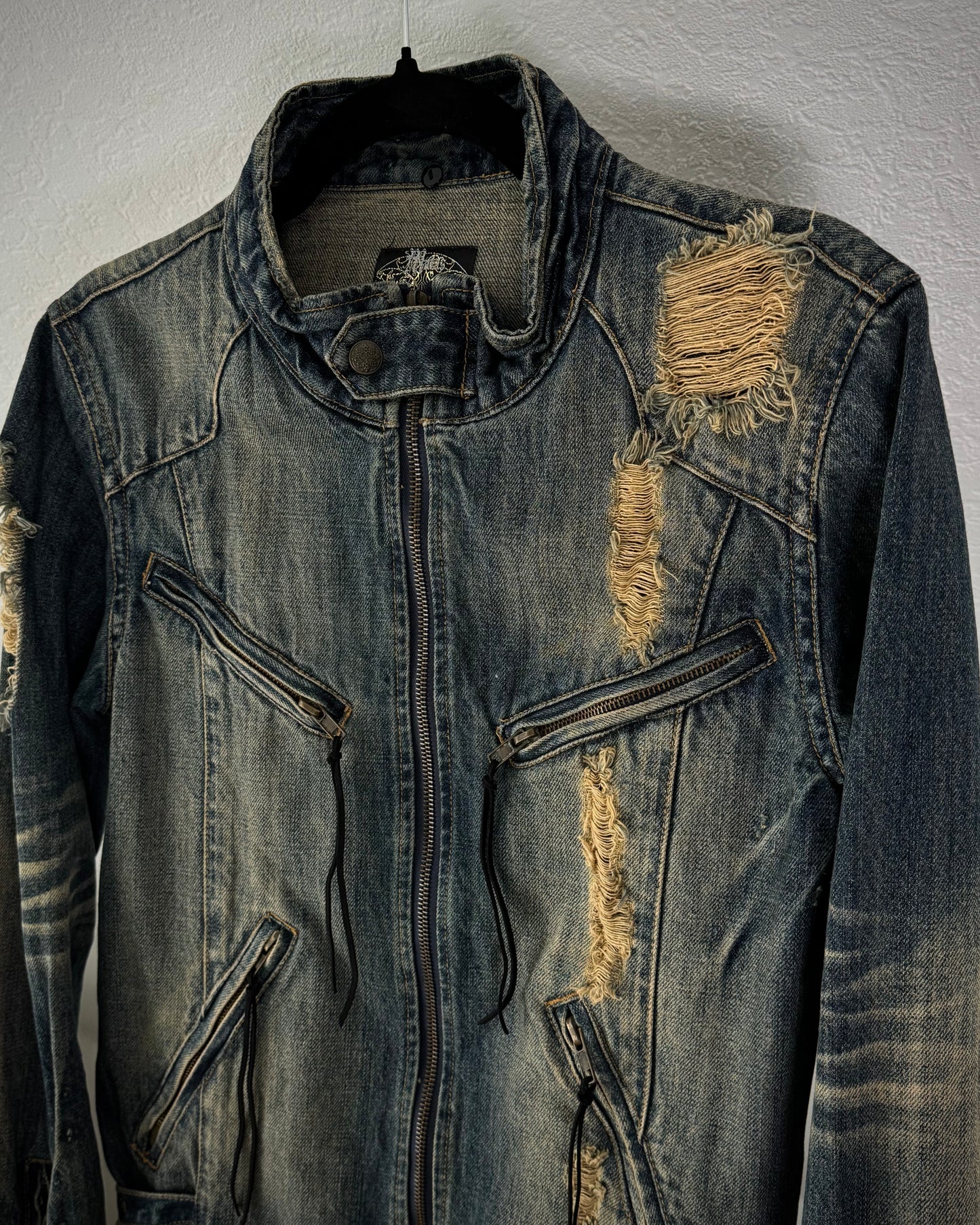 Midas Mud Wash Distressed Denim Jacket