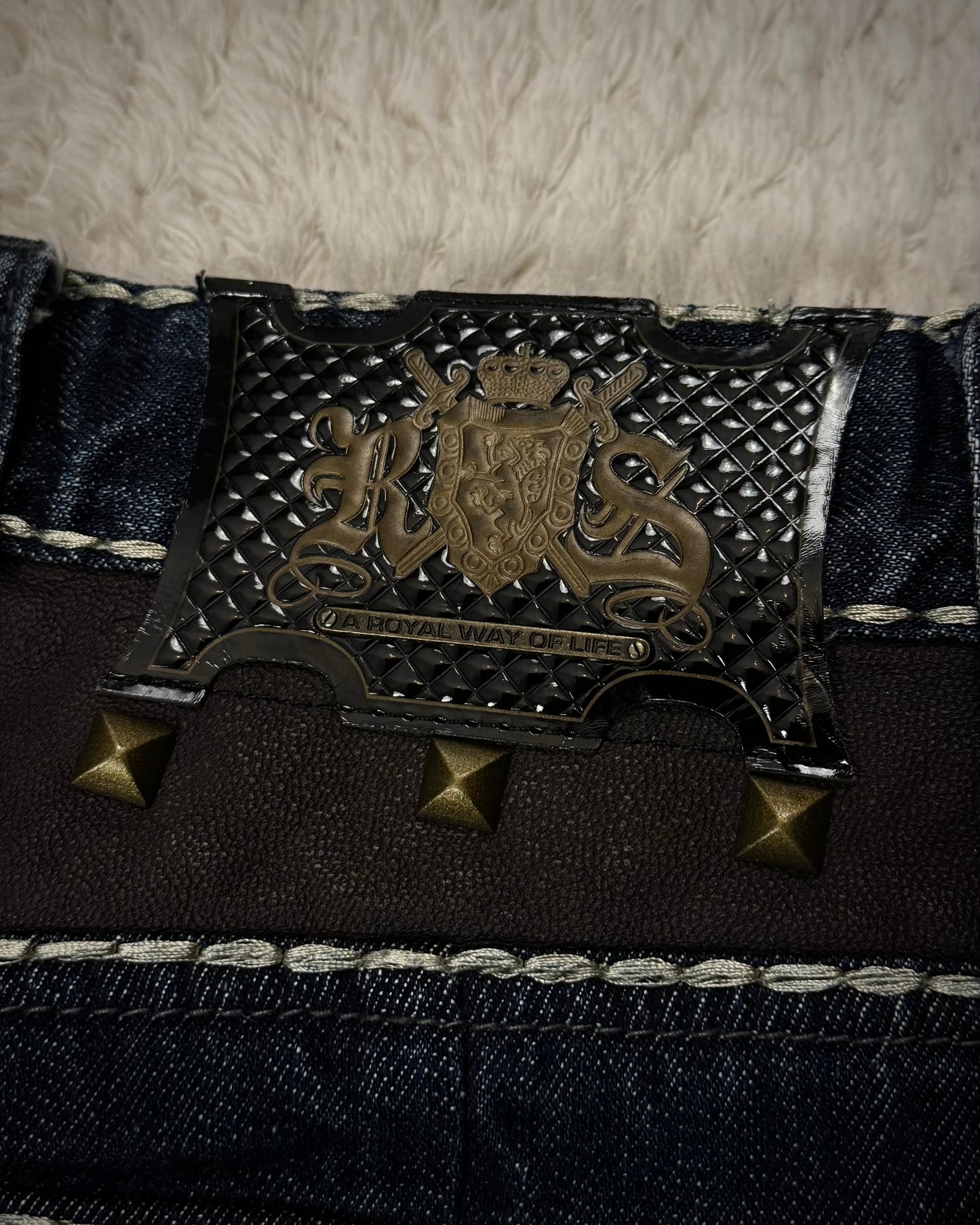 Rebel Spirit Studded Western Detailed Denim